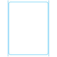 Digi 1518-B 60 mm x 80 mm White Blank Equivalent Scale Label Roll - 3/Case