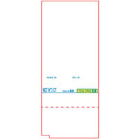 Tec 1680-P 48 mm x 112.7 mm White Pre-Printed Perforated Equivalent Scale Label Roll - 16/Case