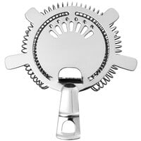 Crafthouse by Fortessa Signature 4 Prong 5" Stainless Steel Hawthorne Strainer CRFTHS.5.0513