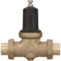 Zurn Elkay 114-NR3XLDUC 1 1/4" Double Union Copper Sweat Connection Water Pressure Reducing Valve with Integral By-Pass Check Valve and Strainer