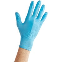 Noble NexGen Powder-Free Disposable Blue Hybrid 3 Mil Thick Gloves - Medium - 1000/Case