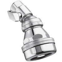 Sloan 4020112 Act-O-Matic Shower Head with Thumb Screw Volume Control and PVD Plated Polished Brass Finish - 2.5 GPM