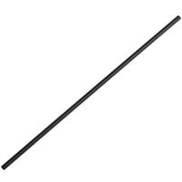 EcoChoice 10" Black Jumbo Compostable Unwrapped PLA Straw - 300/Pack