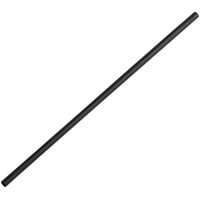 EcoChoice 7 3/4" Black Jumbo Compostable Unwrapped PLA Straw - 400/Pack