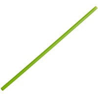 EcoChoice 7 3/4" Green Jumbo Compostable Unwrapped PLA Straw - 400/Pack