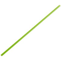 EcoChoice 10" Green Jumbo Compostable Unwrapped PLA Straw - 300/Pack