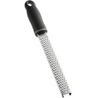 Choice 13" Stainless Steel Fine Handheld Grater with Non-Slip Black Handle