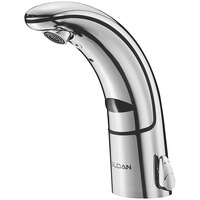 Sloan 3335004 Optima Bluetooth Polished Chrome Deck Mounted Sensor Faucet with 6 7/8" Spout, Side Mixer, and 1.5 GPM Aerated Spray Device