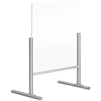 MasterVision DSP693041 25 5/8" x 33 1/2" Glass Free-Standing Register Shield