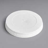 EcoChoice 9, 12, 16, 20, 22 oz. White Paper Compostable Cold Cup Lid with Straw Slot - 1000/Case