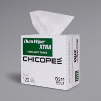 Chicopee D511X Durawipe 9" x 17" White Xtra Light-Weight Industrial Wiper - 1200/Case