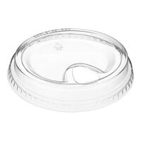 Choice 32 oz. Clear Sip-Through Lid with Extra-Wide Opening - 50/Pack