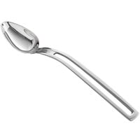 Vollrath 46720 Miramar 1 oz. Stainless Steel Open Handle Solid Oval Serving Spoon