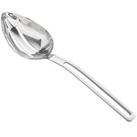 Vollrath 46731 Miramar 6 oz. Stainless Steel Open Handle Slotted Oval Serving Spoon