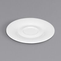Bauscher by BauscherHepp 436908 Avantgarde 5 1/2" Bright White Round Porcelain Saucer - 36/Case