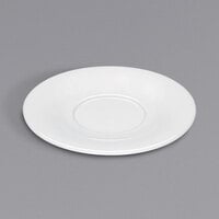 Bauscher by BauscherHepp 436917 Avantgarde 6 11/16" Bright White Round Porcelain Saucer - 36/Case
