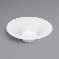 Bauscher by BauscherHepp 430114 Avantgarde 5 1/2" Bright White Round Wide Rim Porcelain Deep Plate - 36/Case
