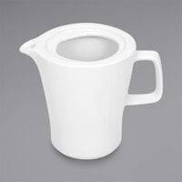 Bauscher by BauscherHepp 444131 Solutions 9.6 oz. Bright White Porcelain Coffee Pot - 12/Case