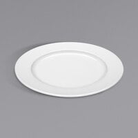 Bauscher by BauscherHepp 460025 Relation Today 9 13/16" Bright White Round Wide Rim Porcelain Plate - 12/Case