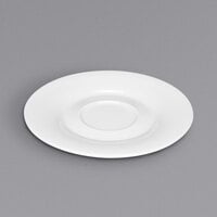 Bauscher by BauscherHepp 436918 Avantgarde 6 5/16" Bright White Round Porcelain Saucer - 36/Case