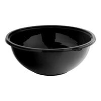Visions 320 oz. Black PET Plastic Round Catering / Serving Bowl - 25/Case