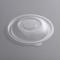 Visions Clear PET Plastic Dome Lid for 64 and 80 oz. Round Bowls - 25/Case