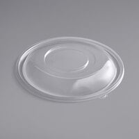 Visions Clear PET Plastic Dome Lid for 320 oz. Round Bowls - 25/Case