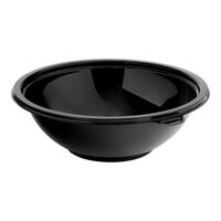 Visions 64 oz. Black PET Plastic Round Catering / Serving Bowl - 25/Case
