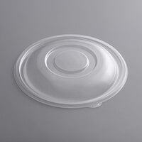Visions Clear PET Plastic Dome Lid for 160 oz. Round Bowls - 25/Case