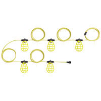 Voltec 08-00189 U-Ground Work Light String with 5 Plastic Cages - 50' 12/3 Cord, 150W Bulb Rating
