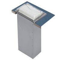 San Jamar H2005CLSS Venue In-Counter Fullfold Napkin Dispenser with Control Face - Clear