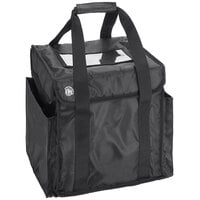American Metalcraft BLDB1212 Deluxe Black Polyester Insulated Delivery Bag, 12" x 12" x 12"