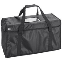 American Metalcraft BLDB2412 Deluxe Black Polyester Insulated Delivery Bag, 24" x 12" x 12"