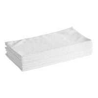 Lavex 16" x 16" White Microfiber General Purpose Cloth - 12/Pack
