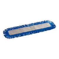 Lavex 24" Microfiber Hook & Loop Dust / Dry Mop Pad