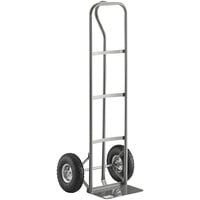 Lavex 600 lb. Gray Hand Truck With 10" Pneumatic Wheels