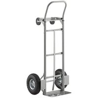 Lavex 500 lb. Gray 2-in-1 Convertible Hand Truck With 10" Pneumatic Wheels