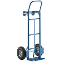 Lavex 500 lb. Blue 2-in-1 Convertible Hand Truck With 10" Pneumatic Wheels