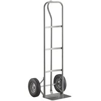 Lavex 600 lb. Gray Hand Truck With 10" Solid Rubber Wheels