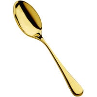 Bon Chef S4000G Como 6 3/8" 18/10 Stainless Steel Extra Heavy Weight Gold Teaspoon - 12/Case
