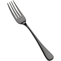 Bon Chef S4005B Como 8 1/4" 18/10 Stainless Steel Extra Heavy Weight Black Dinner Fork   - 12/Case