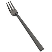 Bon Chef S3708BM Roman 6 1/4" 18/10 Stainless Steel Extra Heavy Weight Matte Black Oyster / Cocktail Fork - 12/Case