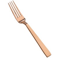 Bon Chef S3706RG Roman 8 1/8" 18/10 Stainless Steel Extra Heavy Weight Rose Gold European Dinner Fork - 12/Case