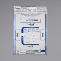 Controltek USA 585048 TripLok Clear 15" x 20" Tamper-Evident Cash Deposit Bag - 50/Pack
