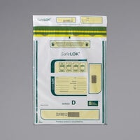Controltek USA 585093 SafeLok Clear 12" x 16" Tamper-Evident Cash Deposit Bag - 100/Pack