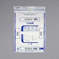Controltek USA 585053 TripLok White 15" x 20" Tamper-Evident Cash Deposit Bag - 50/Pack