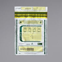 Controltek USA 585090 SafeLok White 9" x 12" Tamper-Evident Cash Deposit Bag with Pocket - 100/Pack