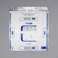 Controltek USA 585064 TripLok Clear 20" x 20" Tamper-Evident Cash Deposit Bag - 50/Pack