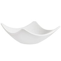 CAC SHA-H10 Bone White Square Porcelain Dish - 12/Case