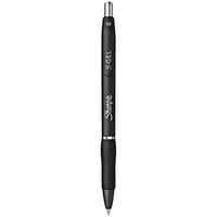 Sharpie 2096181 S-Gel Black Ink with Black Barrel 1.0mm Retractable Gel Pen - 36/Pack